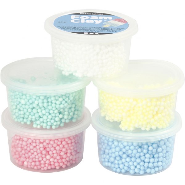 Foam Clay XL - 5er-Pack - Pastell