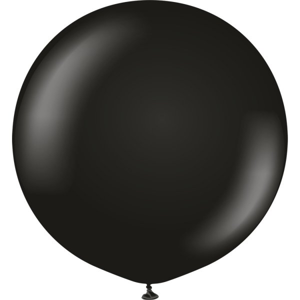 Luftballons einfarbig - Premium 90 cm - Schwarz - 2er-Pack