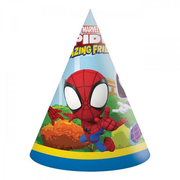 Partyhüte - Spidey & seine Freunde - 6er-Pack Partyhüte - Spidey & seine Freunde - 6er-Pack