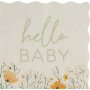 Servietten - Hello Baby - Floral - 16er-Pack Servietten - Hello Baby - Floral - 16er-Pack