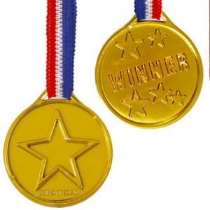 Medaillen - Gewinner - Gold - 4er-Pack Medaillen - Gewinner - Gold - 4er-Pack