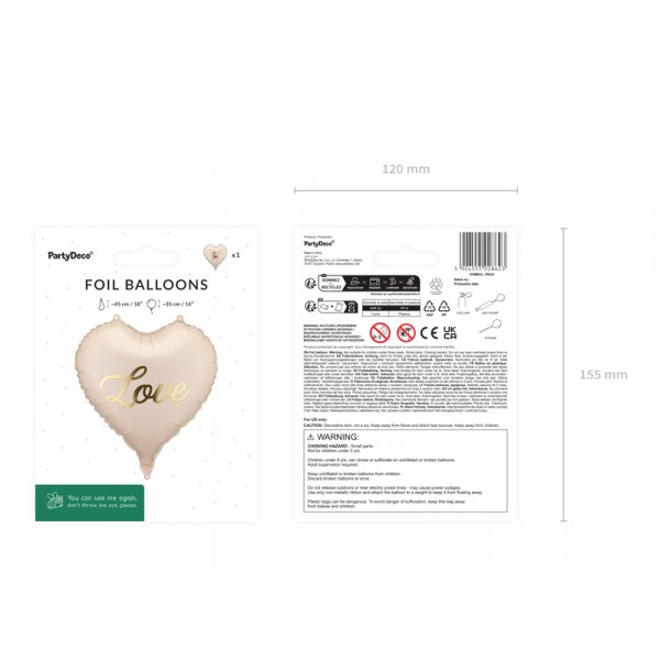 Herz aus Folienballon, Liebe - Mix Herz aus Folienballon, Liebe - Mix