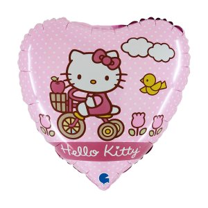 Folienballon - Hello Kitty - Fahrrad - 46 cm Folienballon - Hello Kitty - Fahrrad - 46 cm