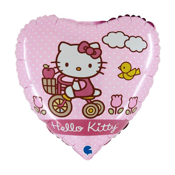 Folienballon - Hello Kitty - Fahrrad - 46 cm Folienballon - Hello Kitty - Fahrrad - 46 cm
