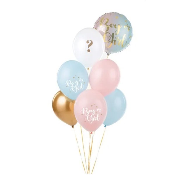 Ballonstrauß - Mädchen oder Junge - 6 Stück Ballonstrauß - Mädchen oder Junge - 6 Stück