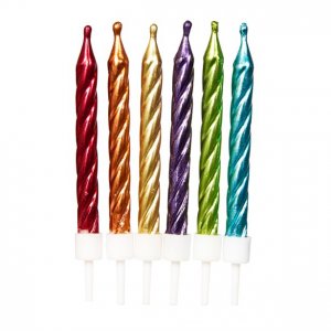 Kuchenkerzen - Rainbow Metallic - 12er-Pack Kuchenkerzen - Rainbow Metallic - 12er-Pack