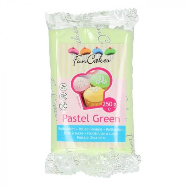 Zuckerpaste - Pastellgrn - 250 Gramm