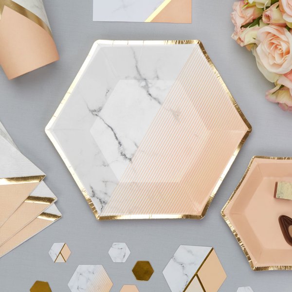 Dessertteller - Colour Block - Aprikose - 8er-Pack Dessertteller - Colour Block - Aprikose - 8er-Pack