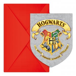 Einladungskarten Harry Potter - Hogwarts - 6er-Pack Einladungskarten Harry Potter - Hogwarts - 6er-Pack