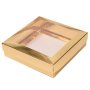 Pralinenschachtel mit Einlage - 9 Pralinen - Gold - 2er-Packung Pralinenschachtel mit Einlage - 9 Pralinen - Gold - 2er-Packung