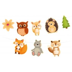 Girlande - Freunde des Waldes - 200 cm Girlande - Freunde des Waldes - 200 cm