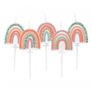 Kuchenkerzen - Boho Rainbow - 5er-Pack Kuchenkerzen - Boho Rainbow - 5er-Pack
