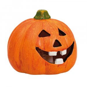 Kürbis mit LED-Beleuchtung - Halloween - Mini Kürbis mit LED-Beleuchtung - Halloween - Mini