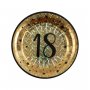 Pappteller - ab 18 Jahren - Glitzerndes Gold - 22 cm - 10er-Packung Pappteller - ab 18 Jahren - Glitzerndes Gold - 22 cm - 10er-Packung