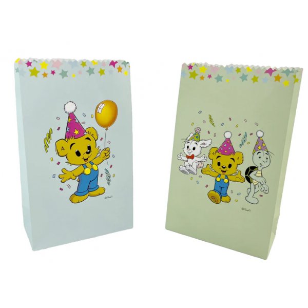 Süßigkeitentüte / Teichtüte 12x20cm - 8 Stück - Bamse Party Süßigkeitentüte / Teichtüte 12x20cm - 8 Stück - Bamse Party