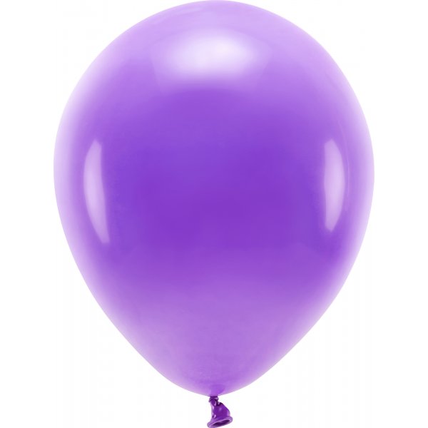 Einfarbige Luftballons - Eco 30 cm - Lila - 10er-Pack