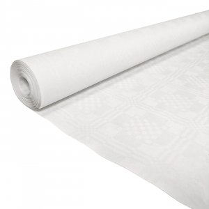Tischdecke - Papier - Weiß - 119 cm breit - 25 Meter Tischdecke - Papier - Weiß - 119 cm breit - 25 Meter
