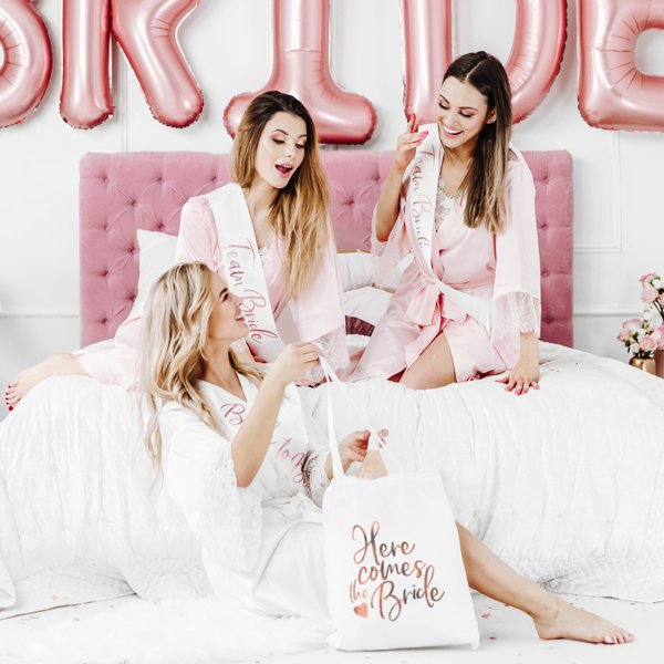 Stoffbeutel - Hier kommt die Braut