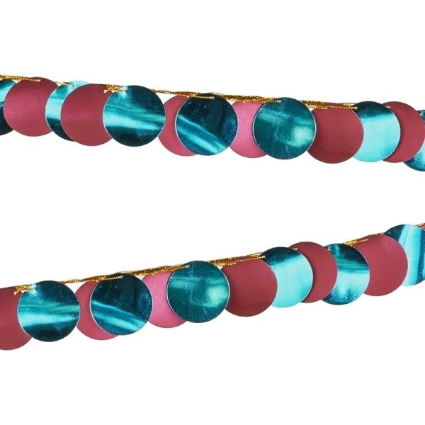 Girlande Metallic - Lila/Blau - 2,2 m Girlande Metallic - Lila/Blau - 2,2 m