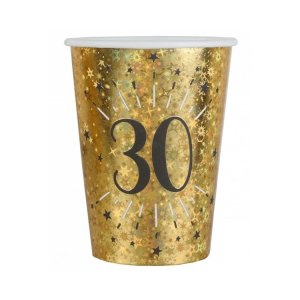 Pappbecher - Glitzerndes Gold - 30 Stück (10 Stück) Pappbecher - Glitzerndes Gold - 30 Stück (10 Stück)