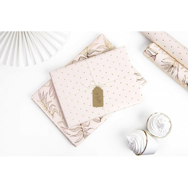 Geschenkpapier - 2er-Pack - Rosa/Gold Geschenkpapier - 2er-Pack - Rosa/Gold