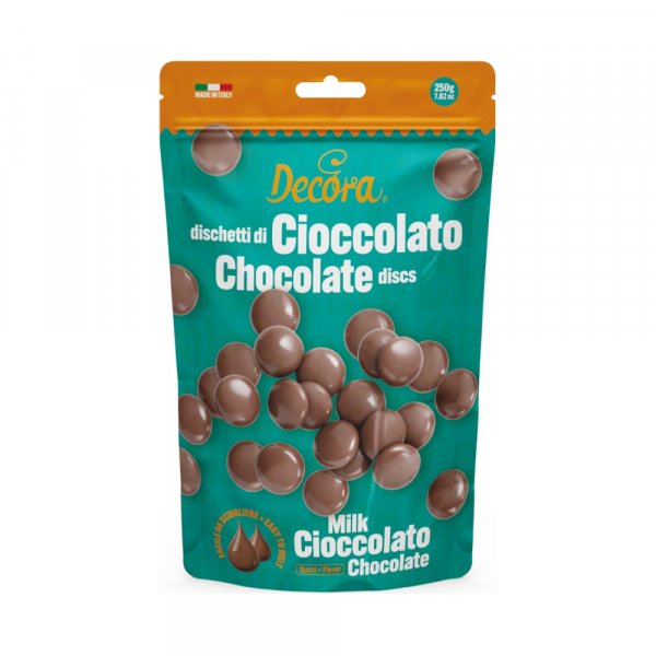 Schokoladenscheiben - Vollmilchschokolade (32 % Kakaoanteil) - Decora - 250 g Schokoladenscheiben - Vollmilchschokolade (32 % Kakaoanteil) - Decora - 250 g