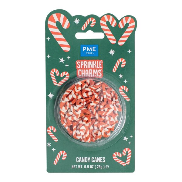 Streusel - Weihnachten - Zuckerstangen - 25 g - PME Streusel - Weihnachten - Zuckerstangen - 25 g - PME
