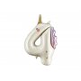 Folienballon Nummer 4 Einhorn - Mix