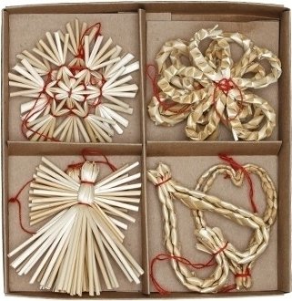 Christbaumschmuck - Stroh - 8er-Pack Christbaumschmuck - Stroh - 8er-Pack