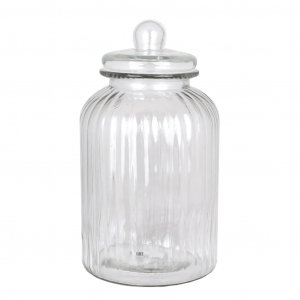 Glasgefäß - Hoch mit Deckel - 33 cm Glasgefäß - Hoch mit Deckel - 33 cm