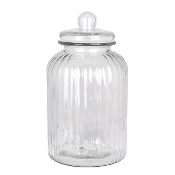 Glasgefäß - Hoch mit Deckel - 33 cm Glasgefäß - Hoch mit Deckel - 33 cm